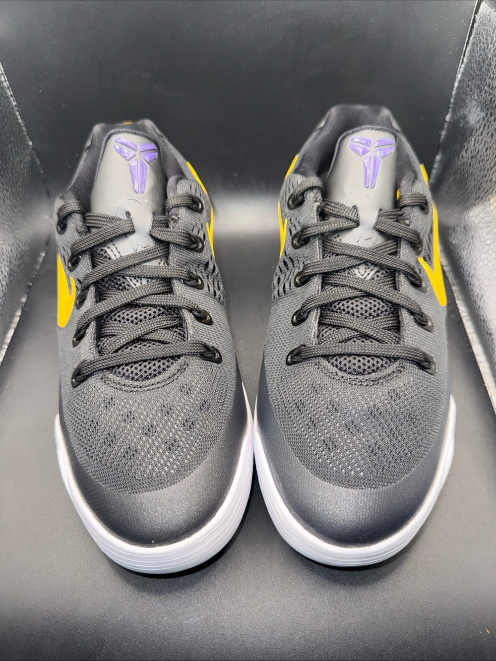 Size 6.5Y - Nike Kobe 9 EM GS Lakers Away, FV3607-003, New With Box (No Lid)